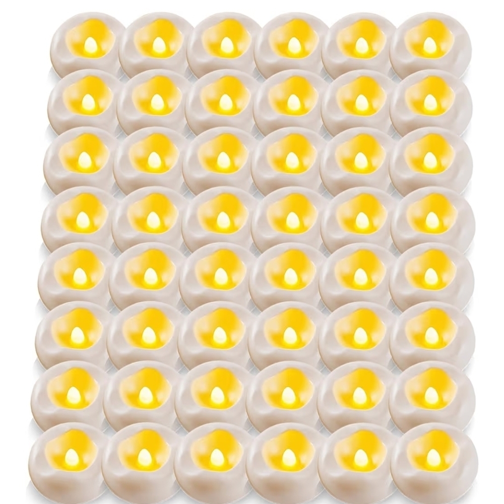Set of 48 Flameless Floating LED Tea Lights